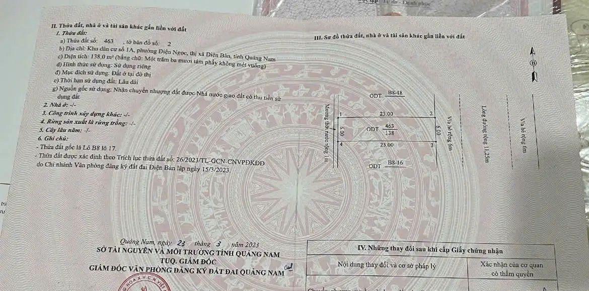 Đất nền 138m² Trịnh Hoài Đức – giá chỉ 4,5 tỷ