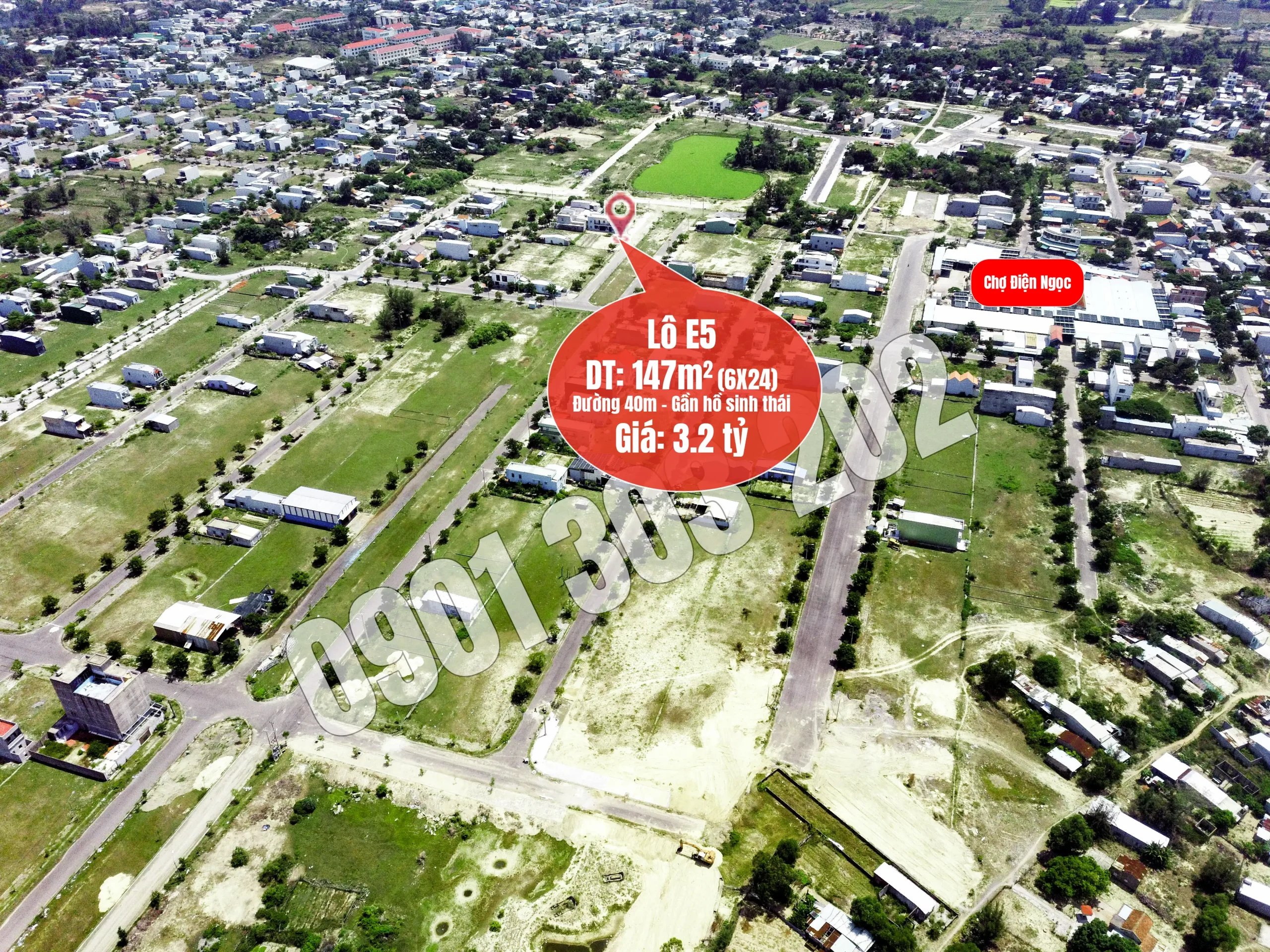 Đầu tư sinh lời: đất nền Điện Ngọc 147m², trục Đinh Tiên Hoàng, giá mềm 3,2 tỷ